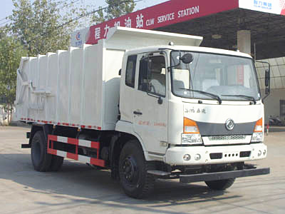 國(guó)五東風(fēng)嘉運(yùn)壓縮式對(duì)接垃圾車(chē)